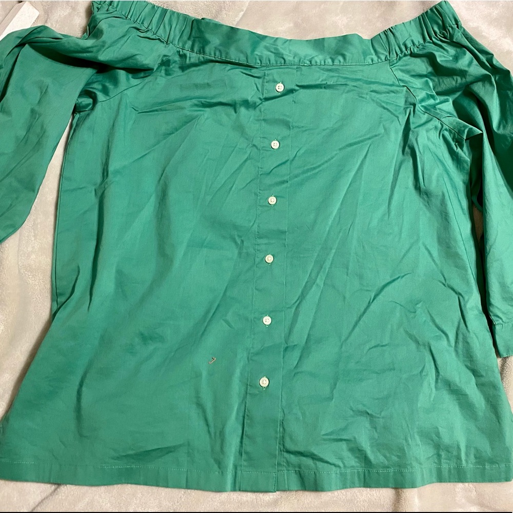 NWT LOFT Off The Shoulder Flirty Top - Picture 4 of 5
